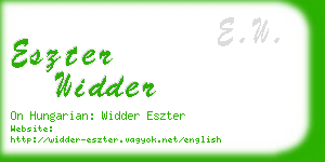 eszter widder business card